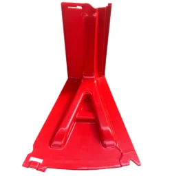 ABS flodbarriere rød H: 52 cm udvendig kurve