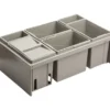 Affaldssortering til skuffe 6 spande 80 cm