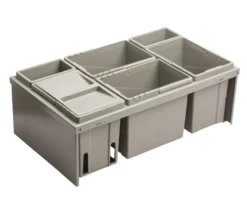 Affaldssortering til skuffe 6 spande 80 cm