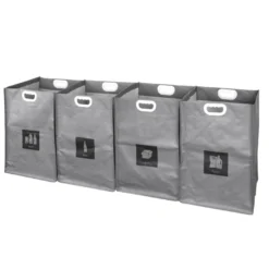 Affaldssorteringsposer m/velcrosystem 4 stk.