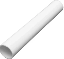 Afløbsrør i hvid plast 32 x 200 mm