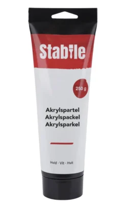 Akrylspartel til glat overflade 250 gram - Stabile®