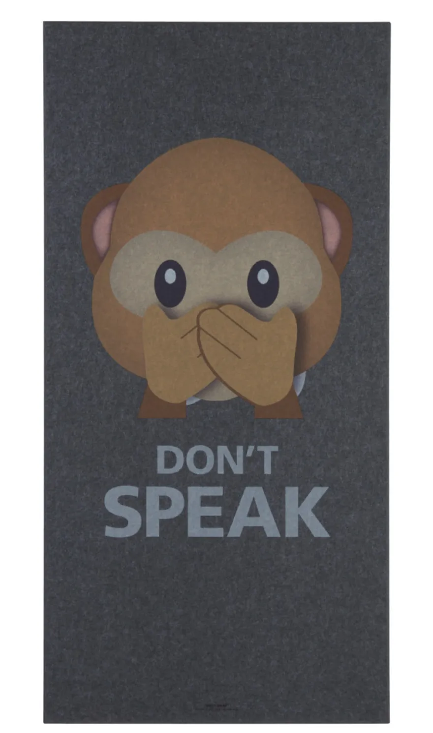 Akustikbillede Art-Acoustic speak 60 x 120 cm - mørk grå