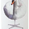 Akustikbillede Art-Acoustic svanen 60 x 120 cm - hvid