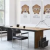 Akustikbillede Art-Acoustic speak 60 x 120 cm - hvid