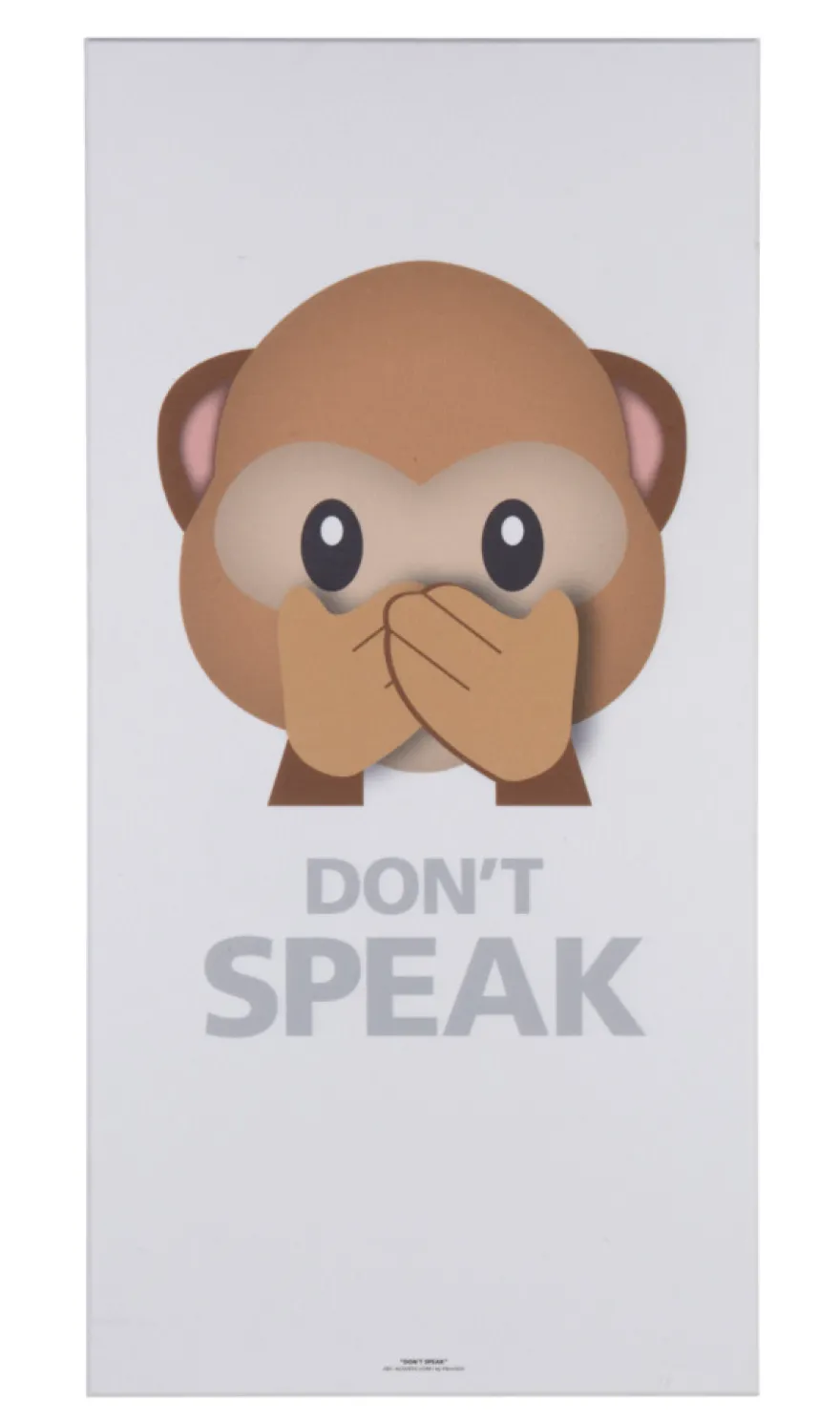 Akustikbillede Art-Acoustic speak 60 x 120 cm - hvid