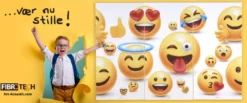 Akustikbillede Art-Acoustic emoji II 60 x 120 cm