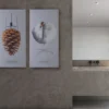 Akustikbillede Art-Acoustic ægget 60 x 120 cm - lys grå