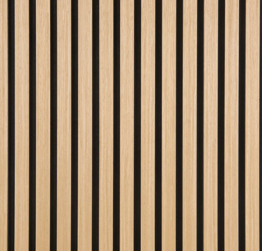 Akustikpanel Quanti light oak 18 x 520 x 2440 mm - Køb i butik