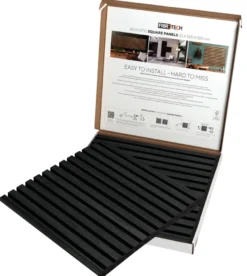 Akustikpanel Square black oak 22 × 520 × 520 mm 2-pk.