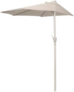 Altanparasol m/krank sandgrå B270 x D135 x H234 cm