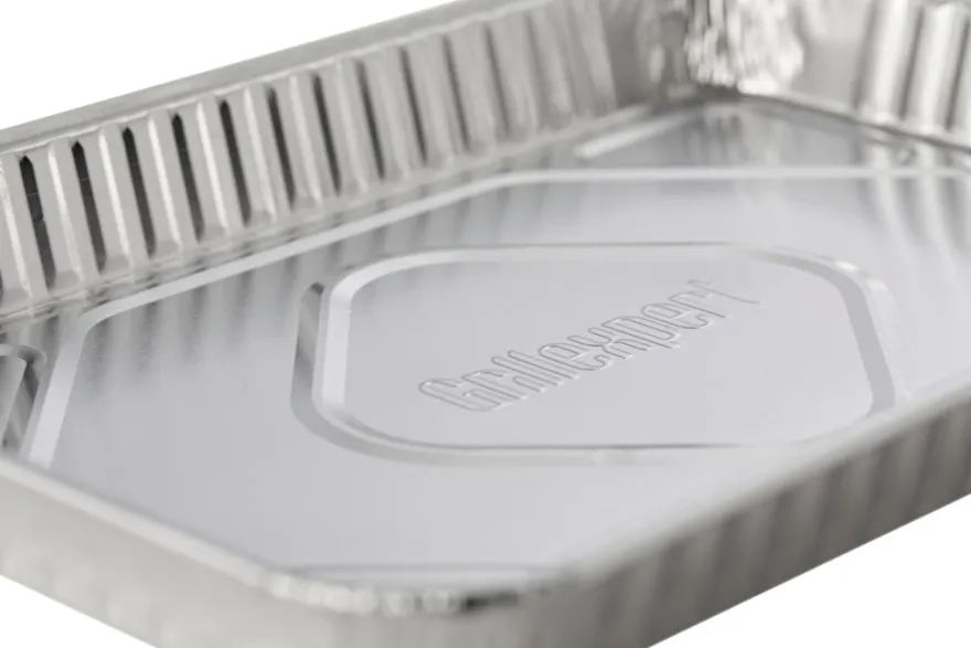 Alubakke 32,5 x 22,5 x 3,2 cm - 5 stk. - Grillexpert®