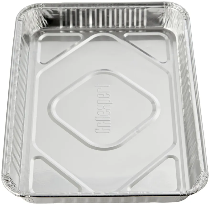Alubakke 32,5 x 22,5 x 3,2 cm - 5 stk. - Grillexpert®