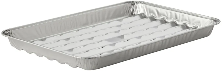 Alubakke med huller 34,2 x 22,8 cm 5 stk. - Grillexpert®