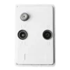 Antenneudtag radio/TV/data hvid