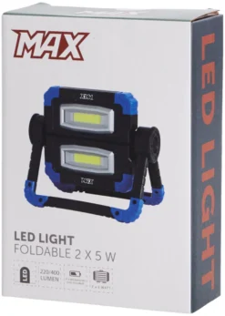 Arbejdslampe foldbar 2 x 5 W