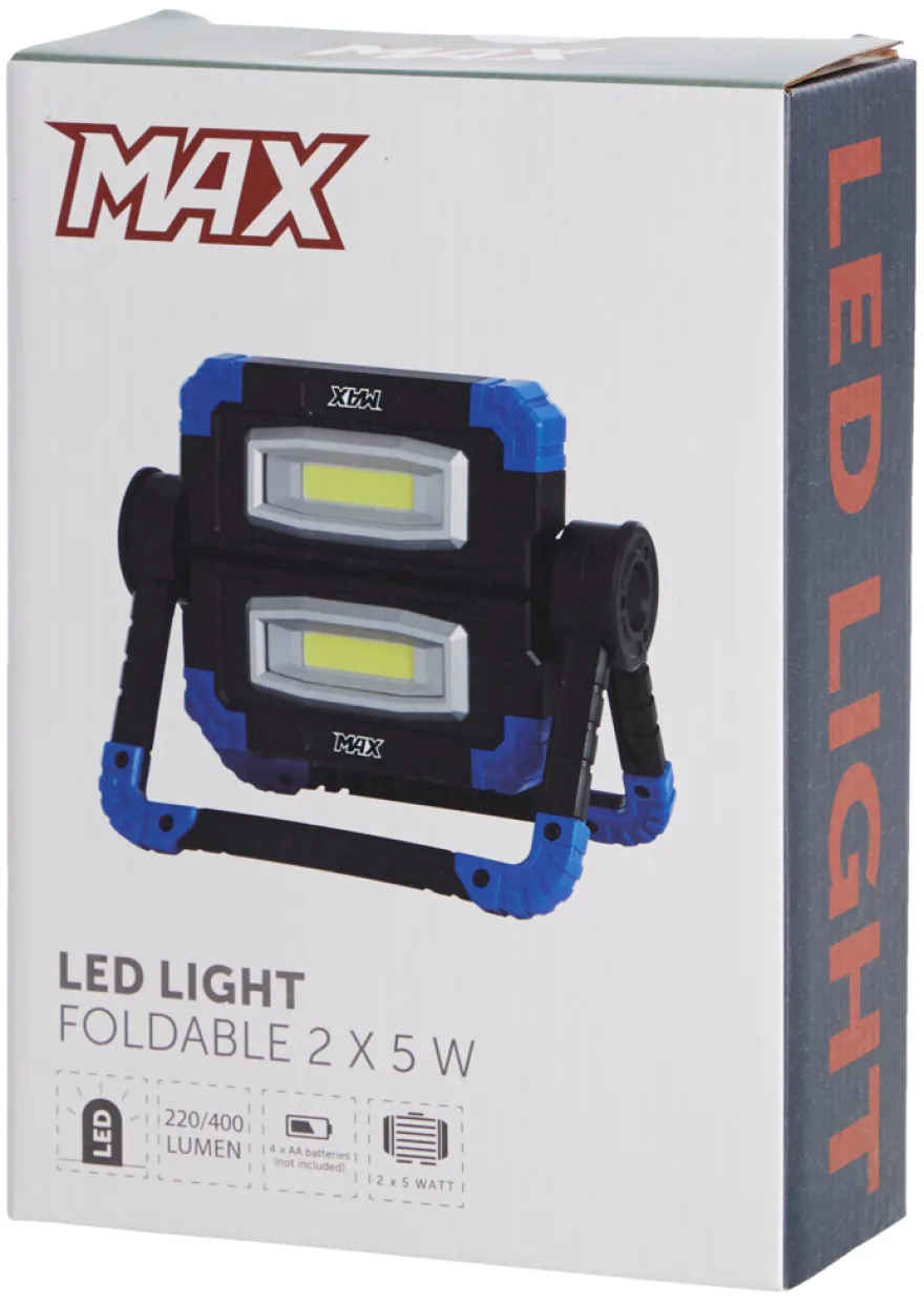 Arbejdslampe foldbar 2 x 5 W