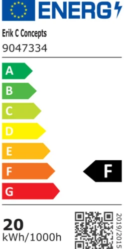 Arbejdslampe på stativ inkl. 20 W LED-pære sort