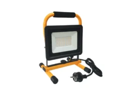 Arbejdslampe på stativ inkl. 50 W LED-pære sort