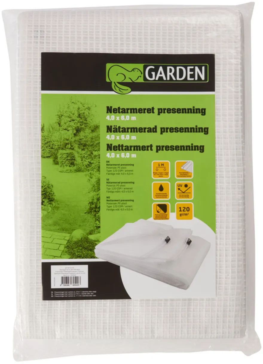 Armeret presenning 400 x 600 cm 24 m² - Garden®