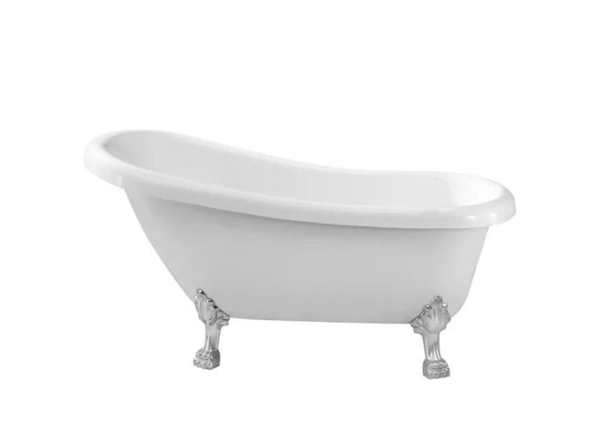Badekar fritstående på løvefødder L155 x B70 x H80 cm