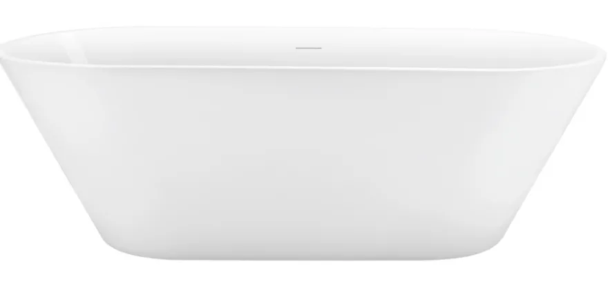 Badekar ovalt fritstående 166 x 72 x 58 cm