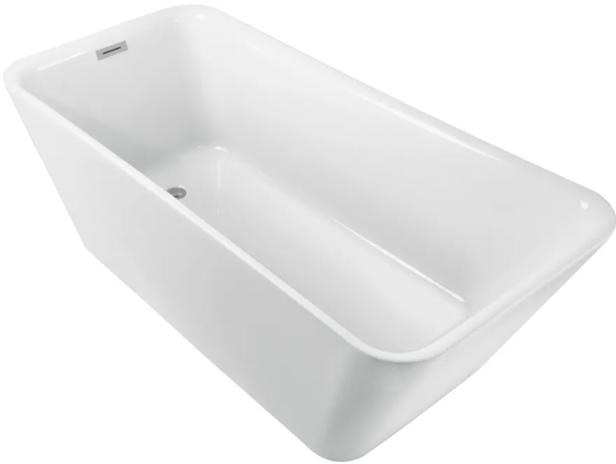 Badekar rektangulært fritstående L170 x B78 x H60 cm