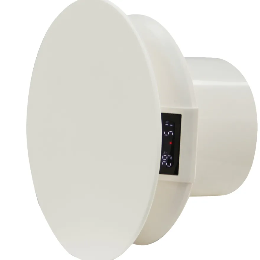 Badrumsventilator m/hygrostat og LED-display - GRAD