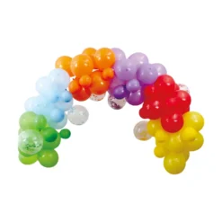 Ballonbue sæt med 72 balloner multifarvet