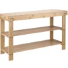 Bambusbænk m/2 hylder 70 x 25 x 45 cm