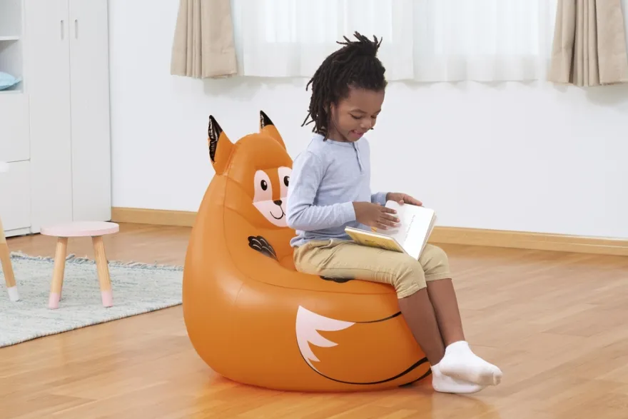 Bestway Cozy Critters oppustelig stol ræv