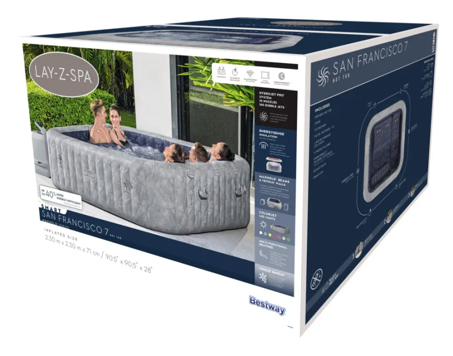 Bestway Lay-Z-Spa San Francisco 7 spabad 230 x 230 cm