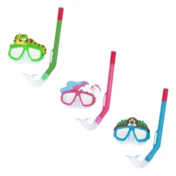 Bestway svømmemaske og snorkel - 3 dyredesigns