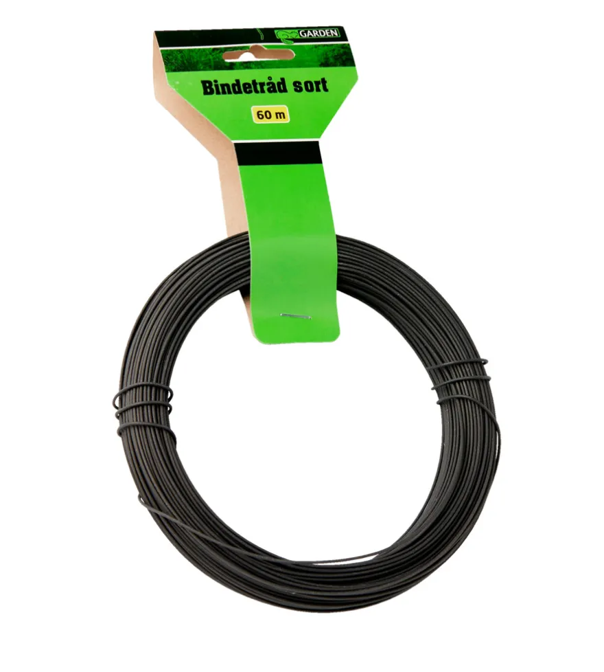 Bindetråd sort 1,4 mm x 60 meter - Garden®