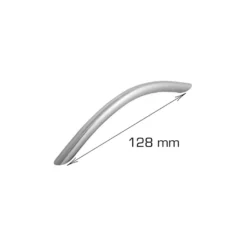 Bøjlegreb buet 128 mm 2 stk.