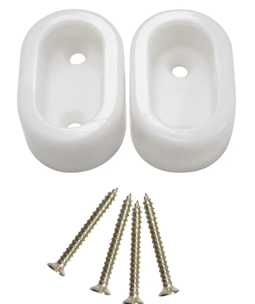 Bøjlestangsholder oval 2 stk.