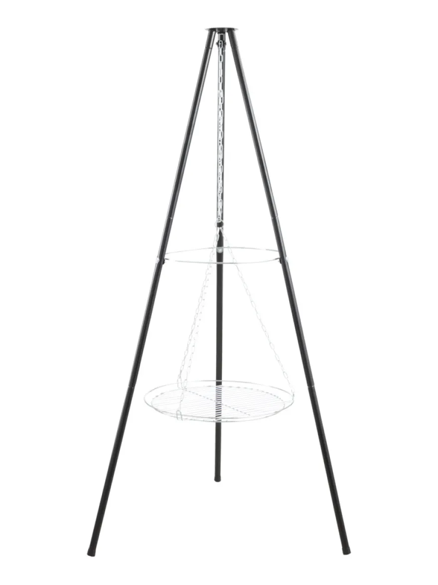 Bålsted tripod med bålfad og rist - Grillexpert®