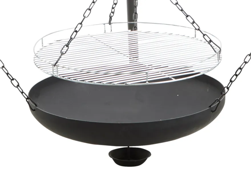 Bålsted tripod med bålfad og rist Ø55 cm - Grillexpert®