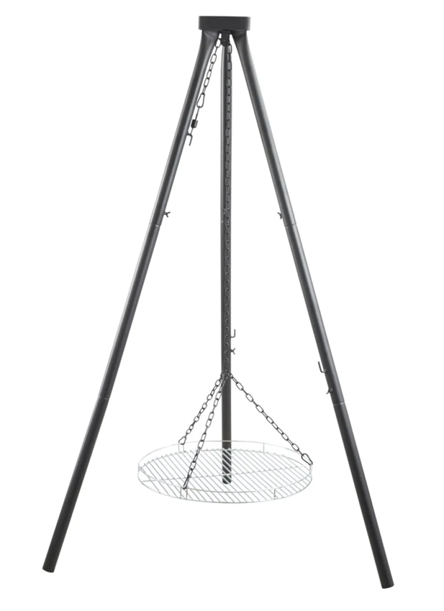 Bålsted tripod med bålfad og rist Ø55 cm - Grillexpert®