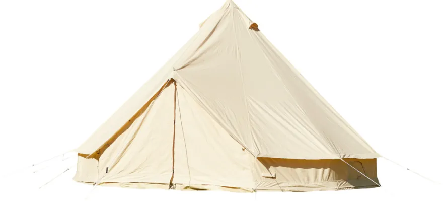 Blue Moose telt Bell glamping 500 x 500 cm