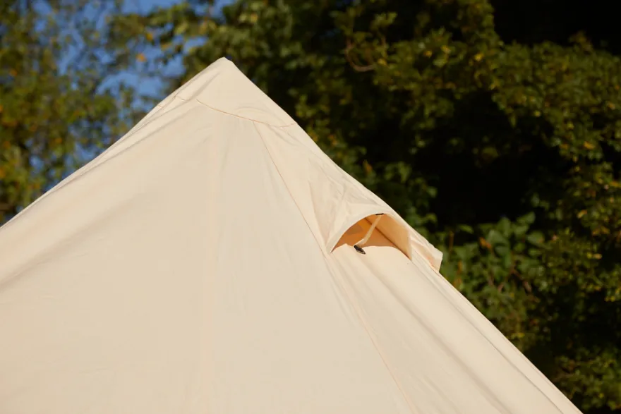 Blue Moose telt Bell glamping 500 x 500 cm