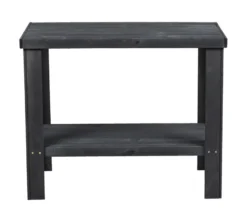 Bord m/hylde Georgia træ sort 90 x 45 x 74 cm