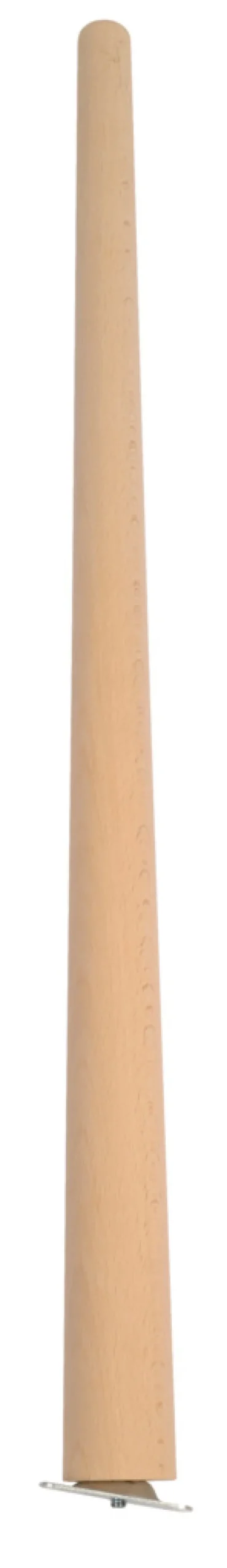 Bordben skråtstillet Ø25/45 mm x 70 cm bøg