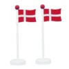 Bordflag dannebrog 22 cm 2 stk.
