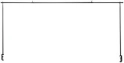 Bordstativ Utah 130-250 x 110 cm sort - Sunlife®