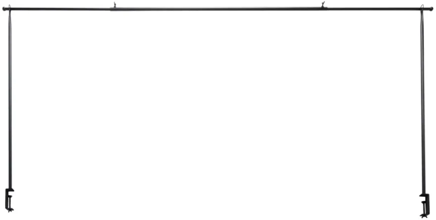 Bordstativ Utah 130-250 x 110 cm sort - Sunlife®