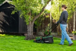 Bosch Akku Rotak 3-i-1-plæneklipper 18 V 5,0 Ah