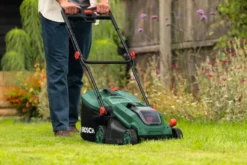 Bosch Akku Rotak 3-i-1-plæneklipper 18 V 5,0 Ah