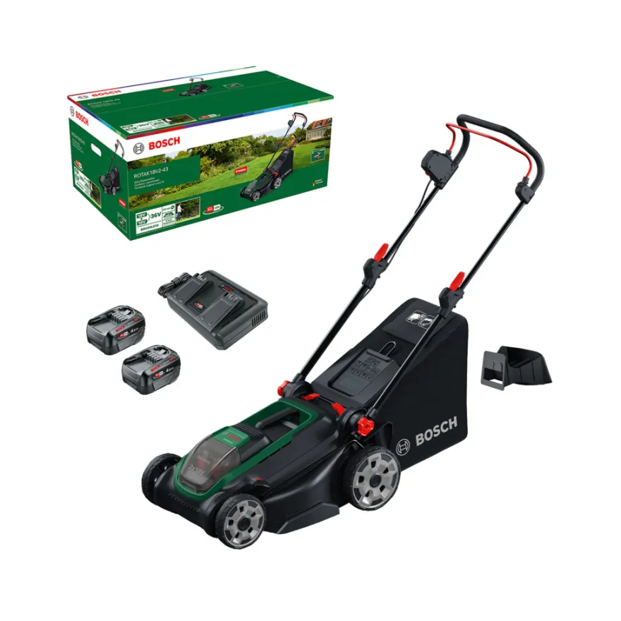 Bosch Rotak 18V-43 akku plæneklipper