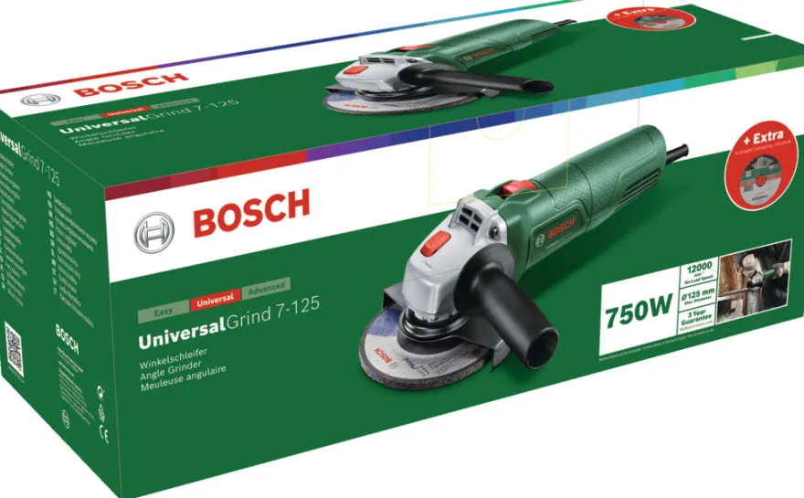 Bosch UniversalGrind vinkelsliber 750 W